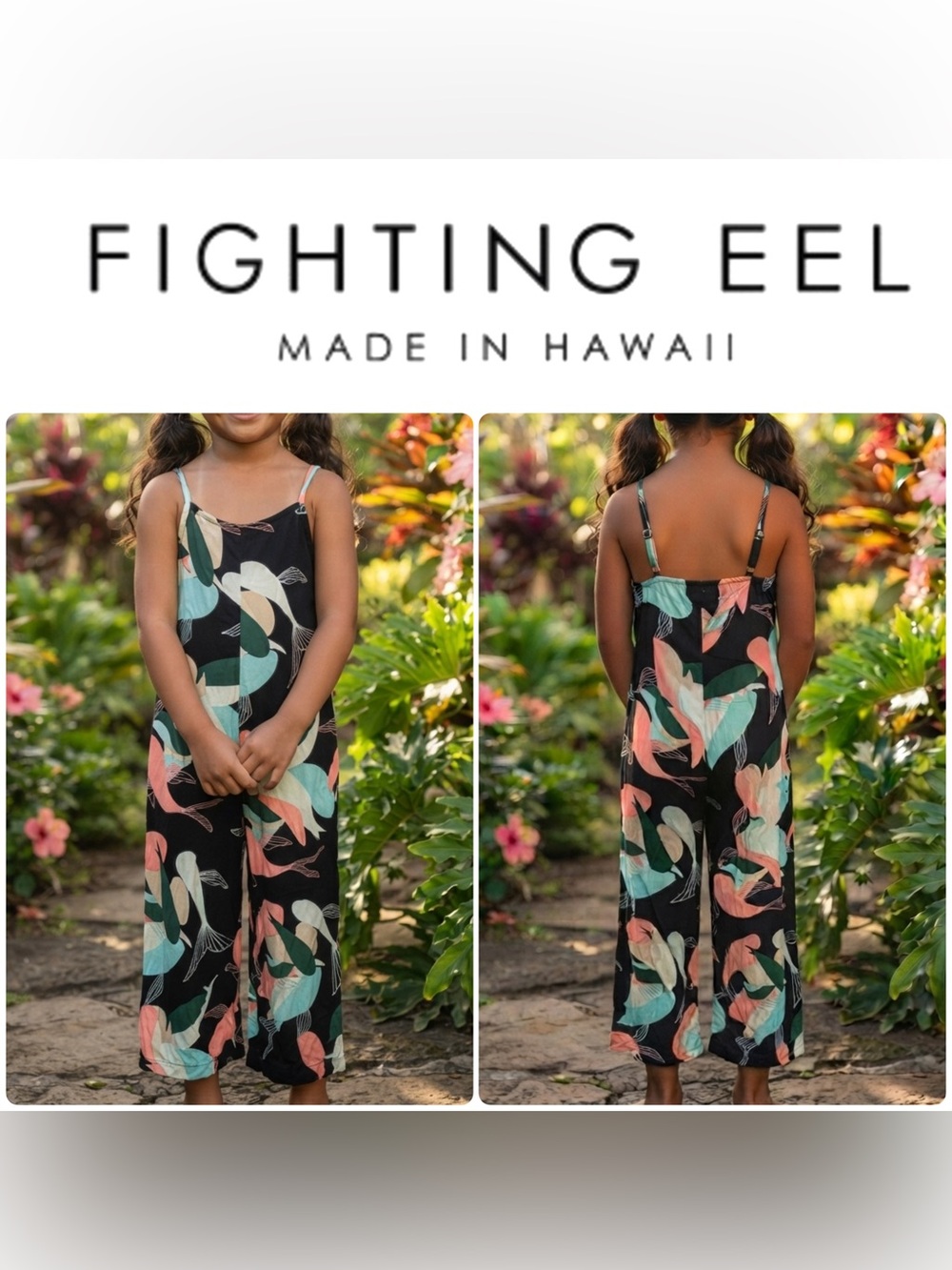 Ava Sky • Fighting Eel ✨ Hawaii • Size 4 • Black Koi Jumper